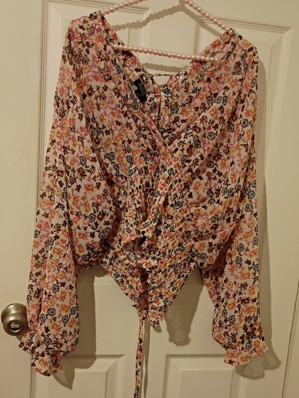 Rouge White Floral Top